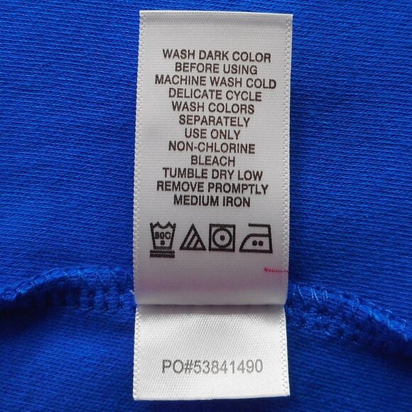 Woman Within Top Plus M 14 16 Blue Cotton Blend Short Sleeve Embroidered Tee - Picture 10 of 10